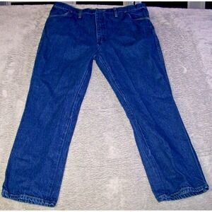 Rustler‎ Jeans Men's 34x30 Dark Blue Denim Straight Leg Style #87621